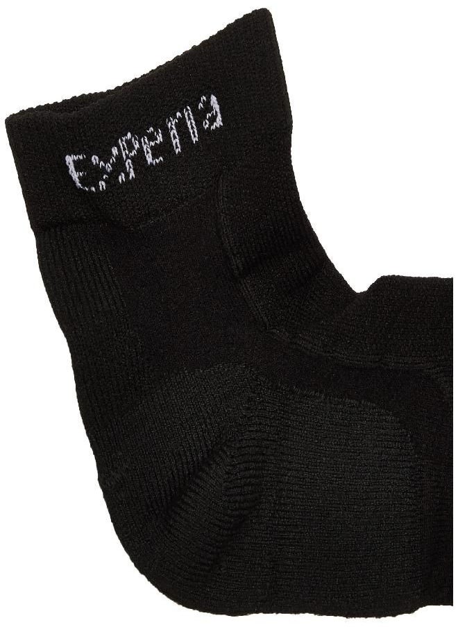 Thorlos Experia mens Xcmu Thin Cushion Running Low Cut athletic socks, Black, Large US