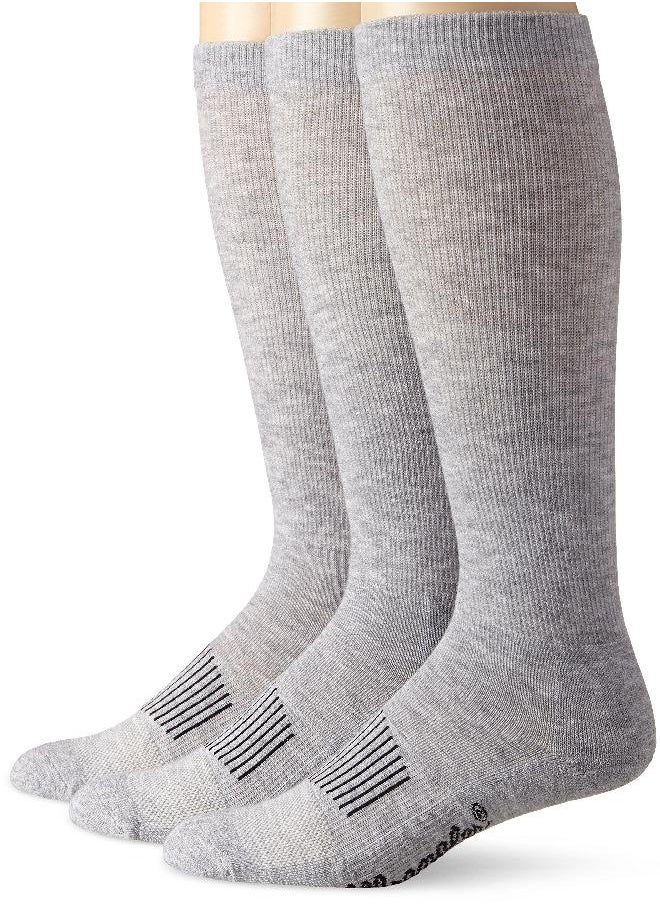 Wrangler Men's Western Boot Socks (Pack of 3),Grey,Sock Size:X-Large(12-15)/Shoe Size: 12-16