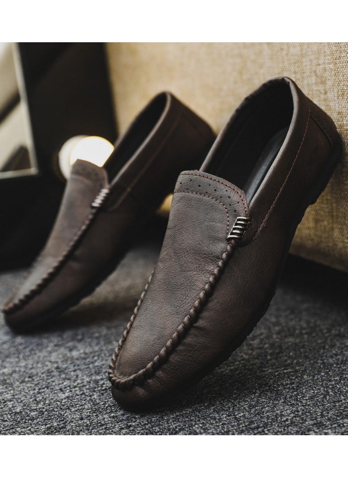 Versatile Retro Casual Leather Shoes