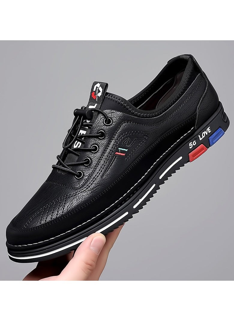 Versatile Retro Casual Leather Shoes