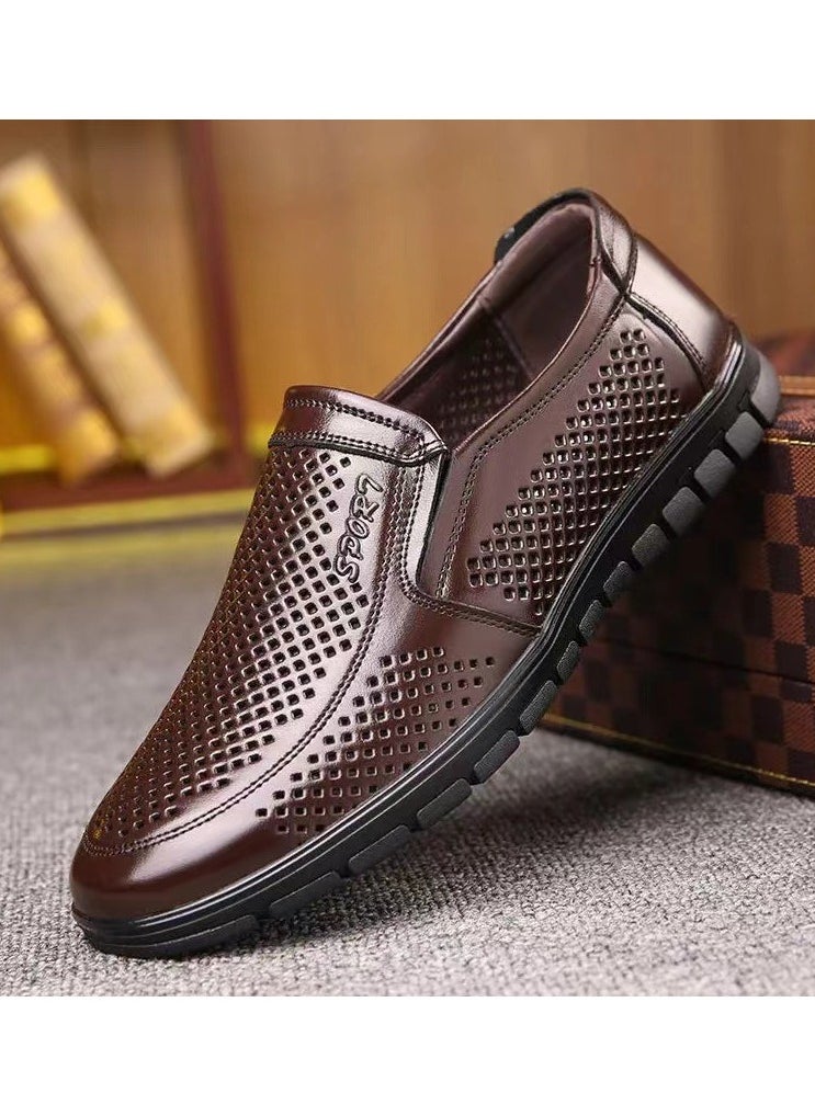 Versatile Retro Casual Leather Shoes