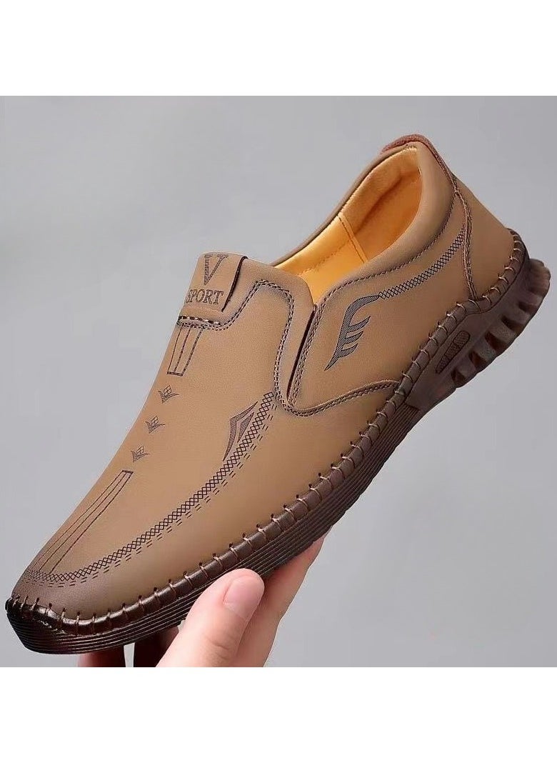 Versatile Retro Casual Leather Shoes