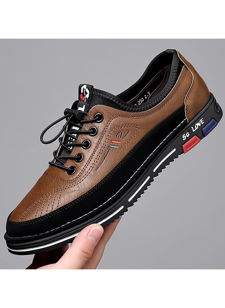Versatile Retro Casual Leather Shoes