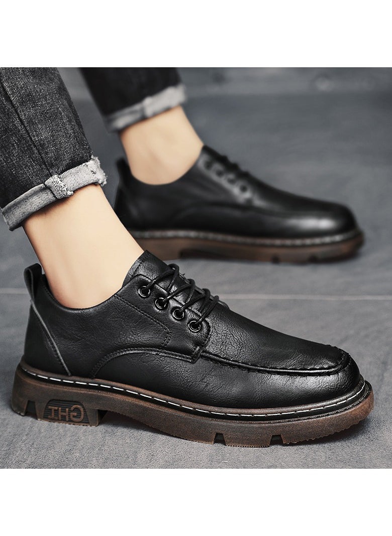 Versatile Retro Casual Leather Shoes