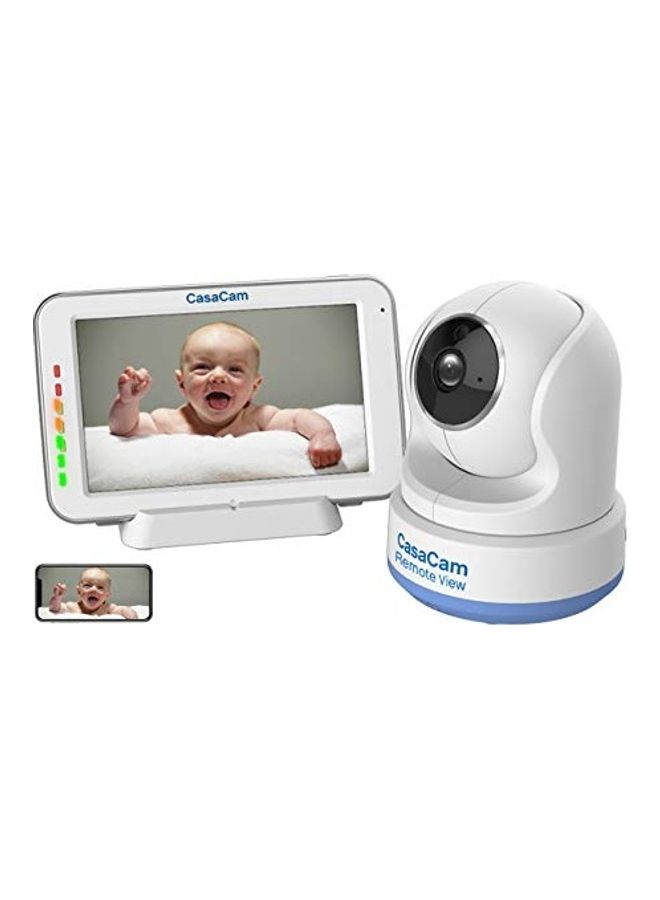 Dual Mode Local And Remote View Baby Monitor With Touchscreen Display