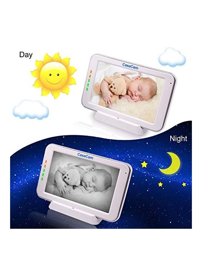 Dual Mode Local And Remote View Baby Monitor With Touchscreen Display