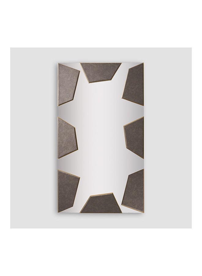 Voronoi ,Mirror, Stainless Steel Frame With Micro Leather