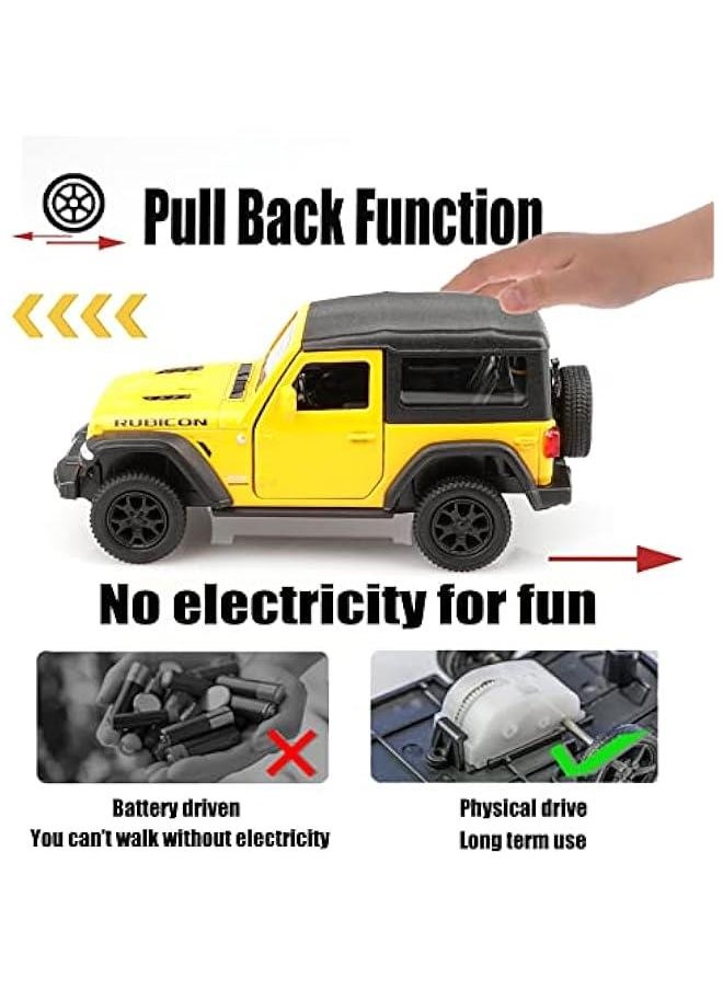 1/36 Scale Jeep Wrangler 2dr Diecast Car Models,Pull Back Vehicles Toy Cars,Cars Gifts for Boys Girls