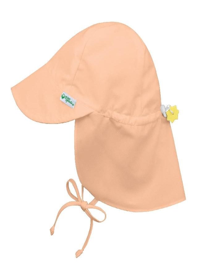 Flap Sun Protection Hat-Coral-9/18mo