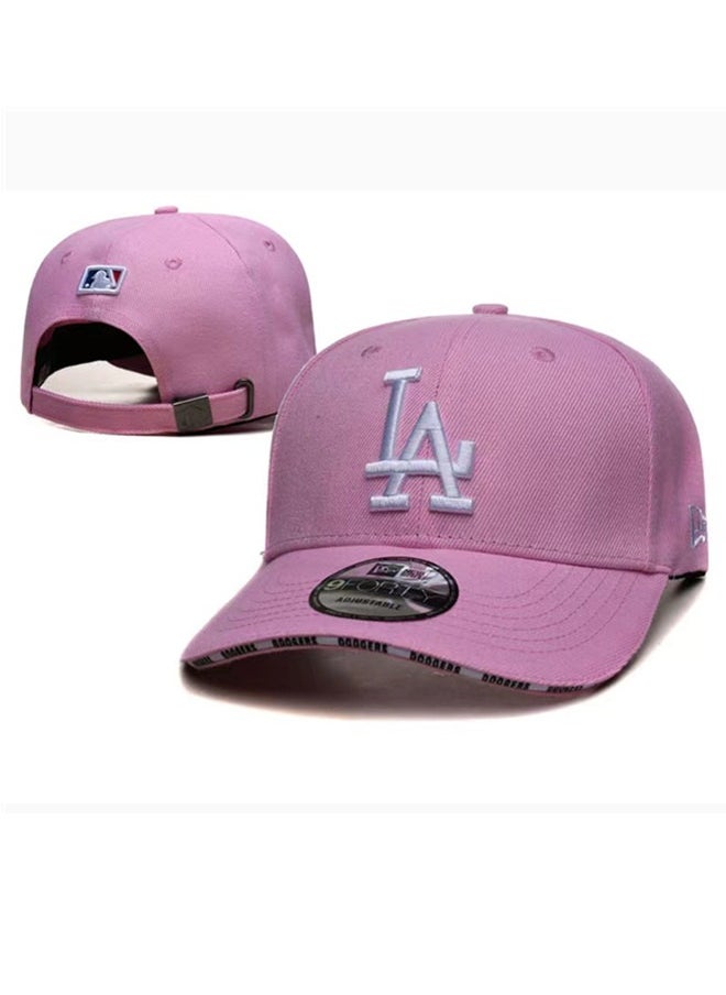 New Era Los Angeles Dodgers Fashion Sunshade Hat, Mesh Hat, Outdoor Men's and Women's Sports Duck Tongue Hat Purple