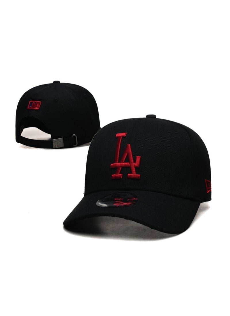 New Era Los Angeles Dodgers sun hat, mesh cap, outdoor men's and women's sports duckbill cap black