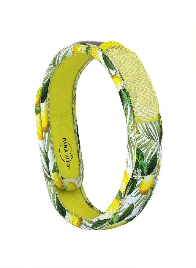 PARA'KITO Mosquito Insect & Bug Repellent Wristband - Waterproof, Outdoor Pest Repeller Bracelet w/Natural Essential Oils (Lemon)