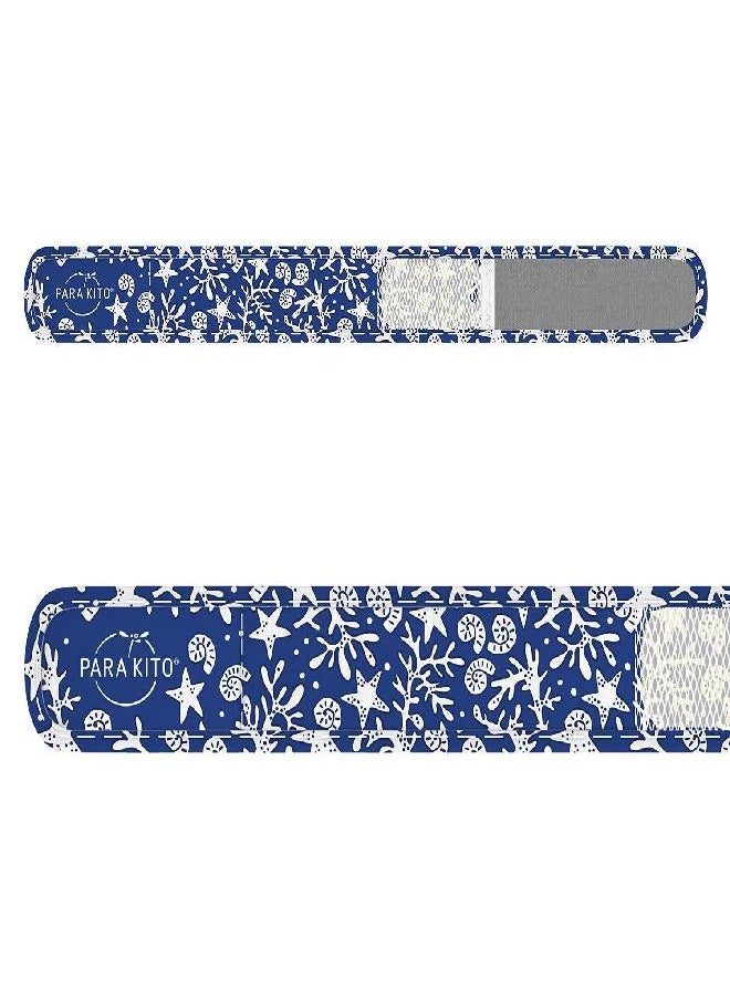 PARA'KITO Mosquito Insect & Bug Repellent Wristband - Waterproof, Outdoor Pest Repeller Bracelet w/Natural Essential Oils (Reef)