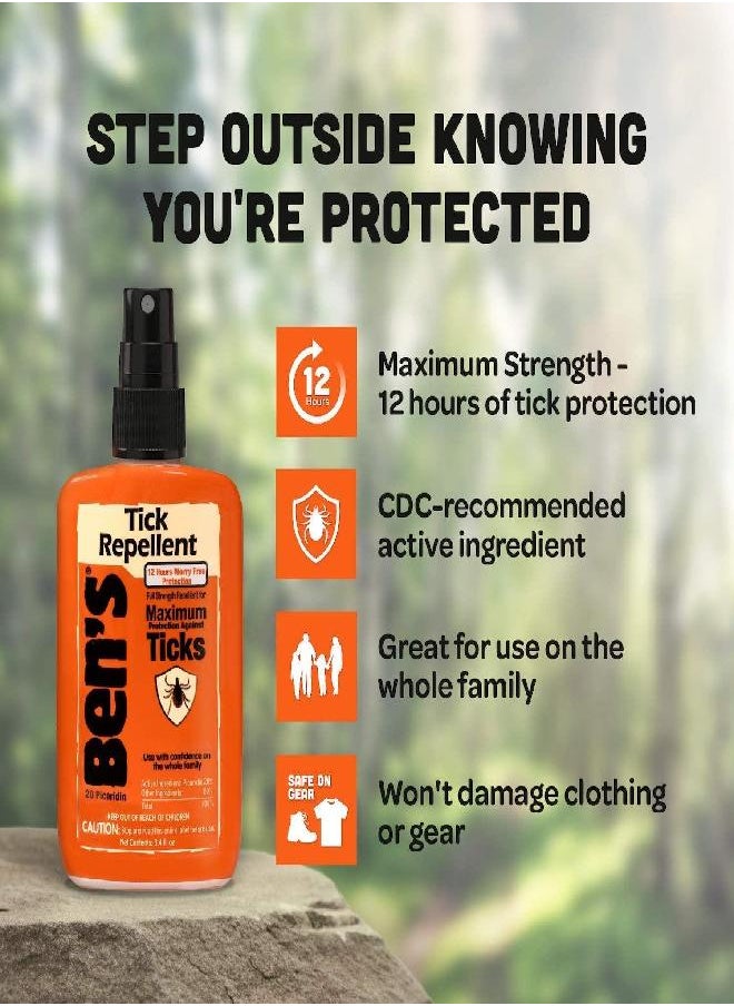 Ben's Tick Repellent 3.4 Fl Oz Pump - Pack of 3