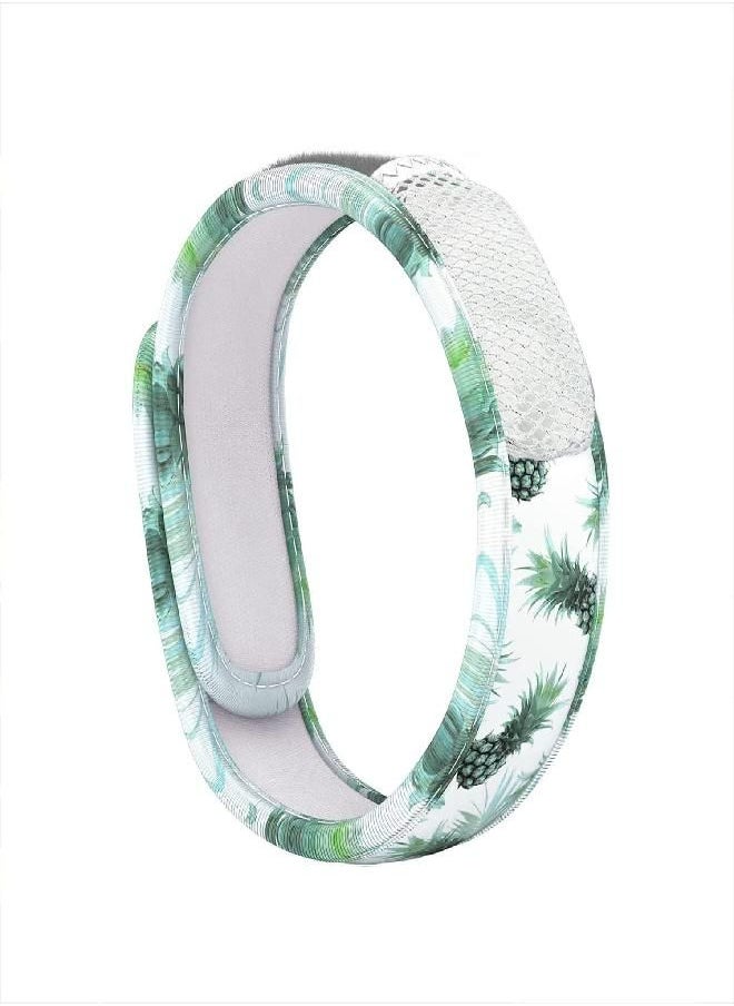 PARA'KITO Mosquito Insect & Bug Repellent Wristband - Waterproof, Outdoor Pest Repeller Bracelet w/Natural Essential Oils (Pineapple)