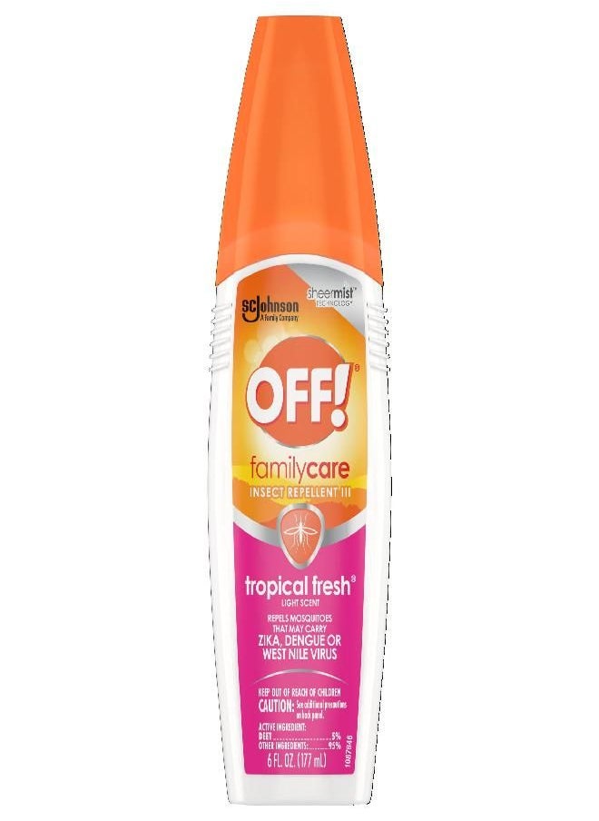 OFF!? FamilyCare Insect Repellent lll, Tropical Fresh, 6 fl oz