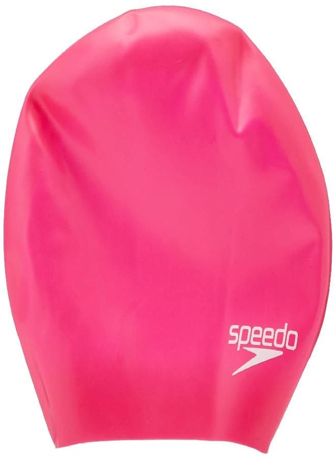 Unisex Adult Long Hair Swimming Cap Pink One Size Swimming Cap, Ecstatic, One Size