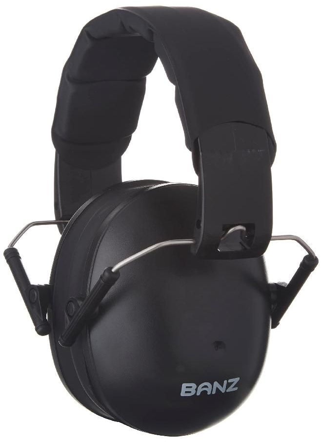 Baby BANZ Earmuffs Kids Hearing Protection - Ages 2+ Years - Industry Leading Noise Reduction Rating - Soft & Comfortable - Kids Ear Protection, Black