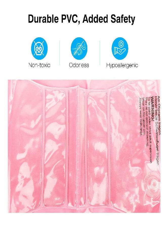 Swim Arm Bands For Kids, Toddlers Begin To Swim Inflatable Pool Floats Sleeves, Cute Cartoon Swimming Wings Armlets Rings Floaties Tubes, Water Sports Learning Swim Training Aids, Scallop