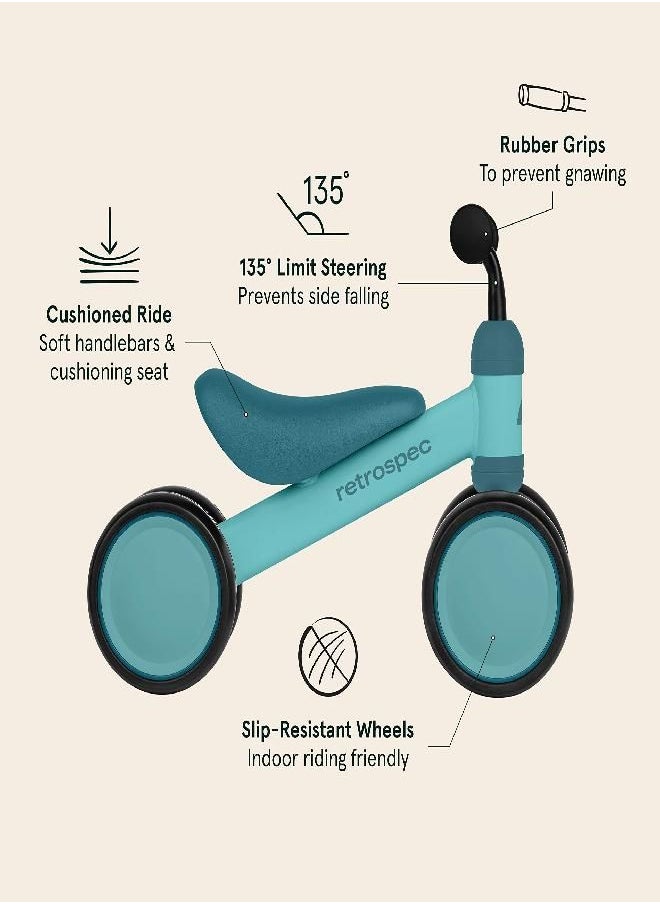 Cricket Baby Walker Balance Bike,5.75 Inches, With 4 Wheels For Ages 12-24 Months - Toddler Bicycle Toy For 1 Year Old’S - Ride On Toys For Boys And Girls - One Size