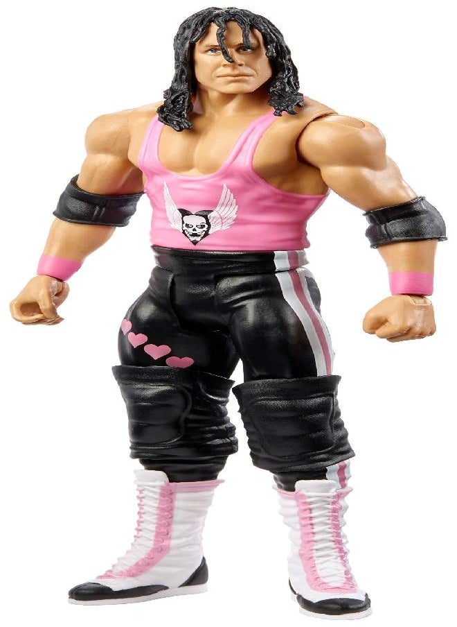 Summerslam Bret Hitman Hart Action Figure In 6-Inch Scale With Articulation & Ring Gear Series #97