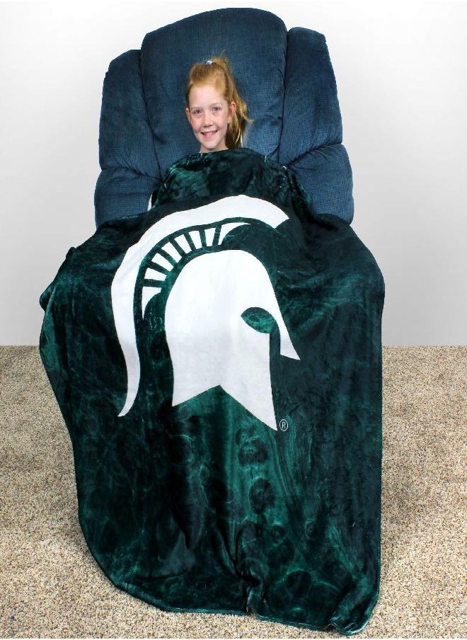 Covers Michigan State Spartans Sublimated Soft Throw Blanket, 42