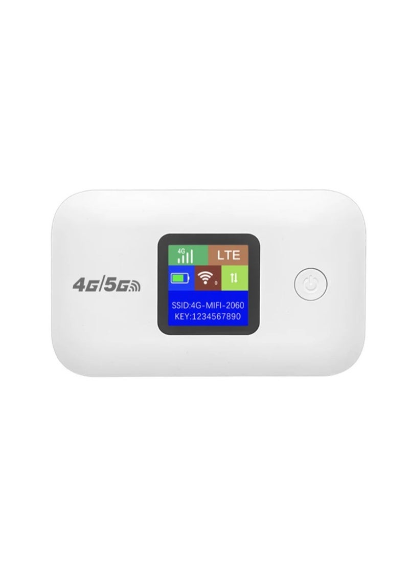 Portable Wireless Modem, Wireless Wi-Fi router Range Extender, 150Mbps 2100mAh Mobile Pocket WiFi Router with SIM Card Slot 4G/5G Wireless Router