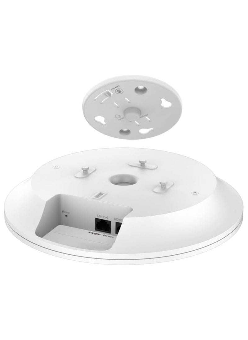 Ruijie Reyee Wi-Fi 6 AX3000 Ceiling-Mount Access Point | Dual-Band, Seamless Roaming, Advanced Security