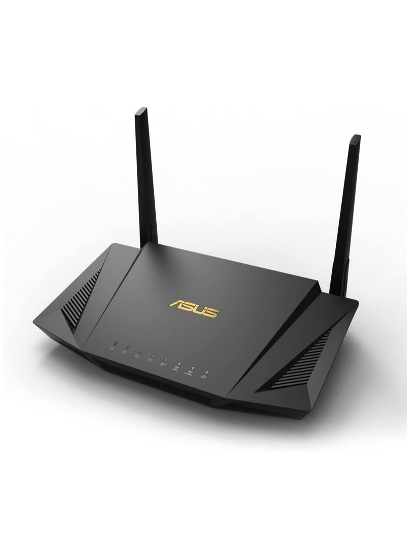 ASUS RT AX56U (AX1800) Dual Band Wi Fi 6 Extendable Router, Subscription-free Network Security, Instant Guard, Parental Controls, Built-in VPN, Ai Mesh Compatible, Gaming & Streaming, Smart Home, USB