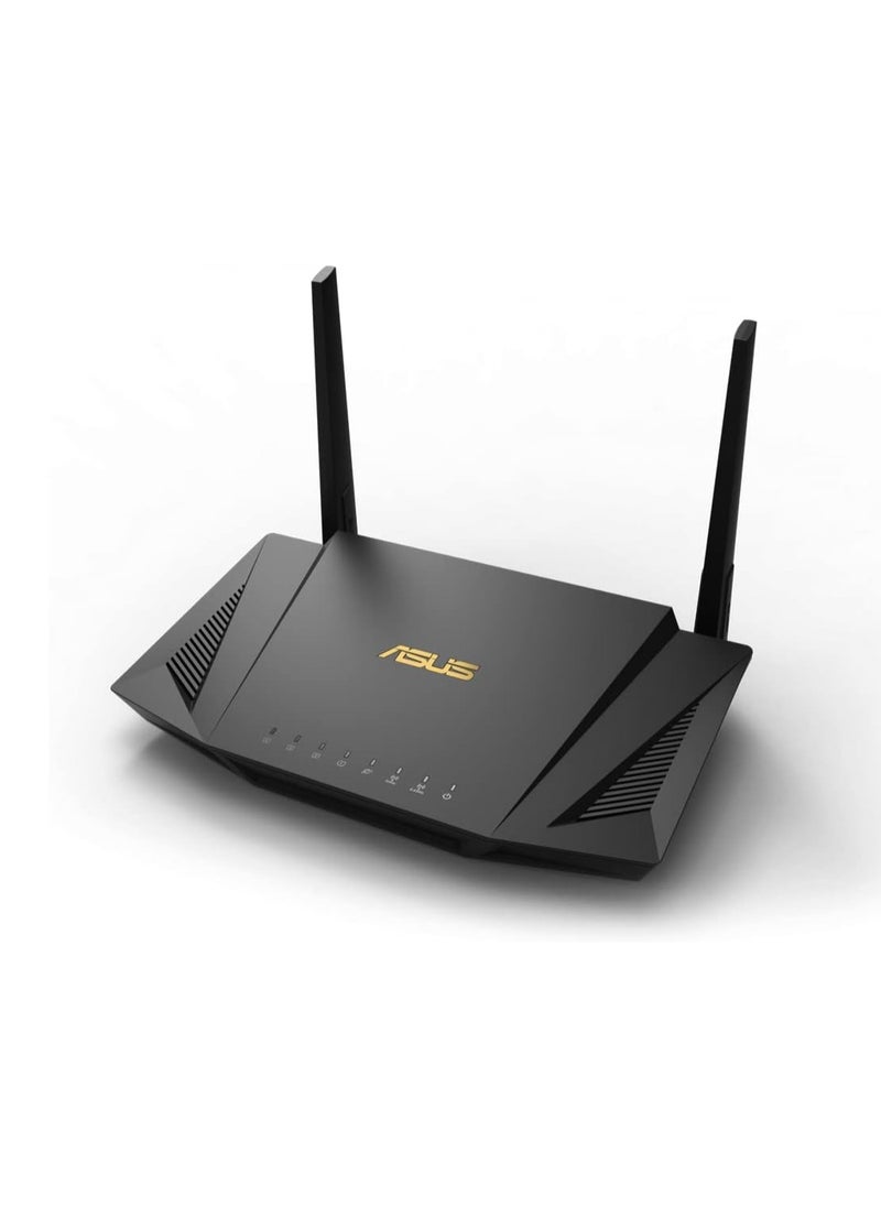 ASUS RT AX56U (AX1800) Dual Band Wi Fi 6 Extendable Router, Subscription-free Network Security, Instant Guard, Parental Controls, Built-in VPN, Ai Mesh Compatible, Gaming & Streaming, Smart Home, USB