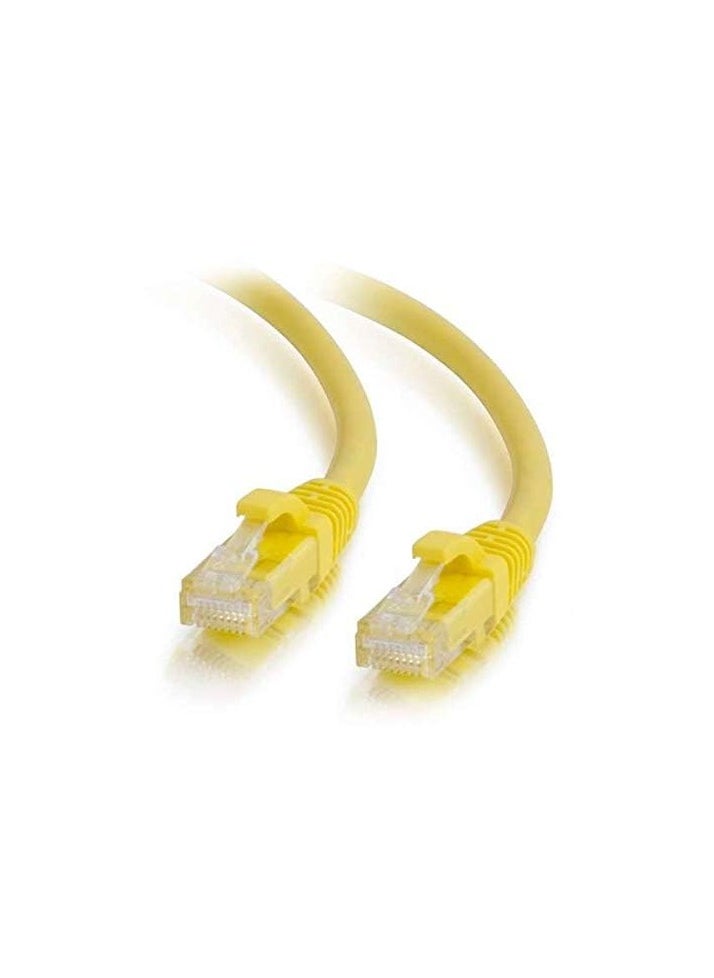 1 Foot Short CAT 6 Ethernet Patch Cable, RJ45 Computer Network Cord,Cat6 LAN Cable UTP 24AWG+100% Copper Wire, Laptop,0.3m (Yellow)