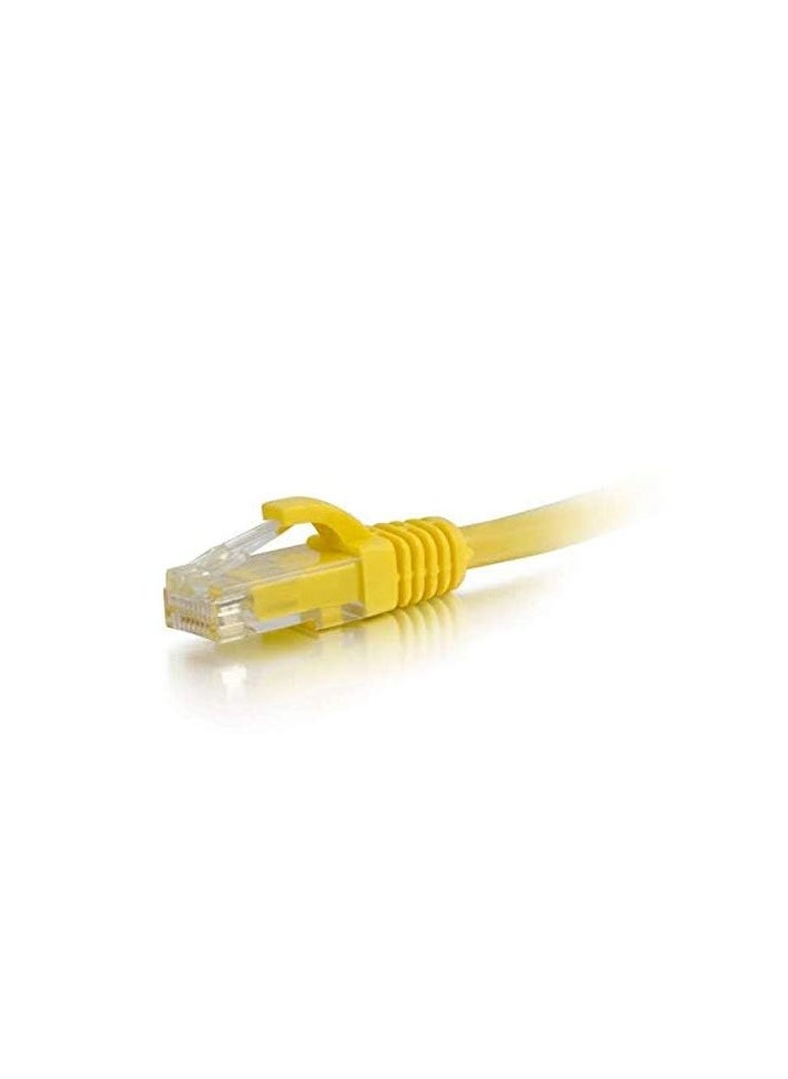 1 Foot Short CAT 6 Ethernet Patch Cable, RJ45 Computer Network Cord,Cat6 LAN Cable UTP 24AWG+100% Copper Wire, Laptop,0.3m (Yellow)