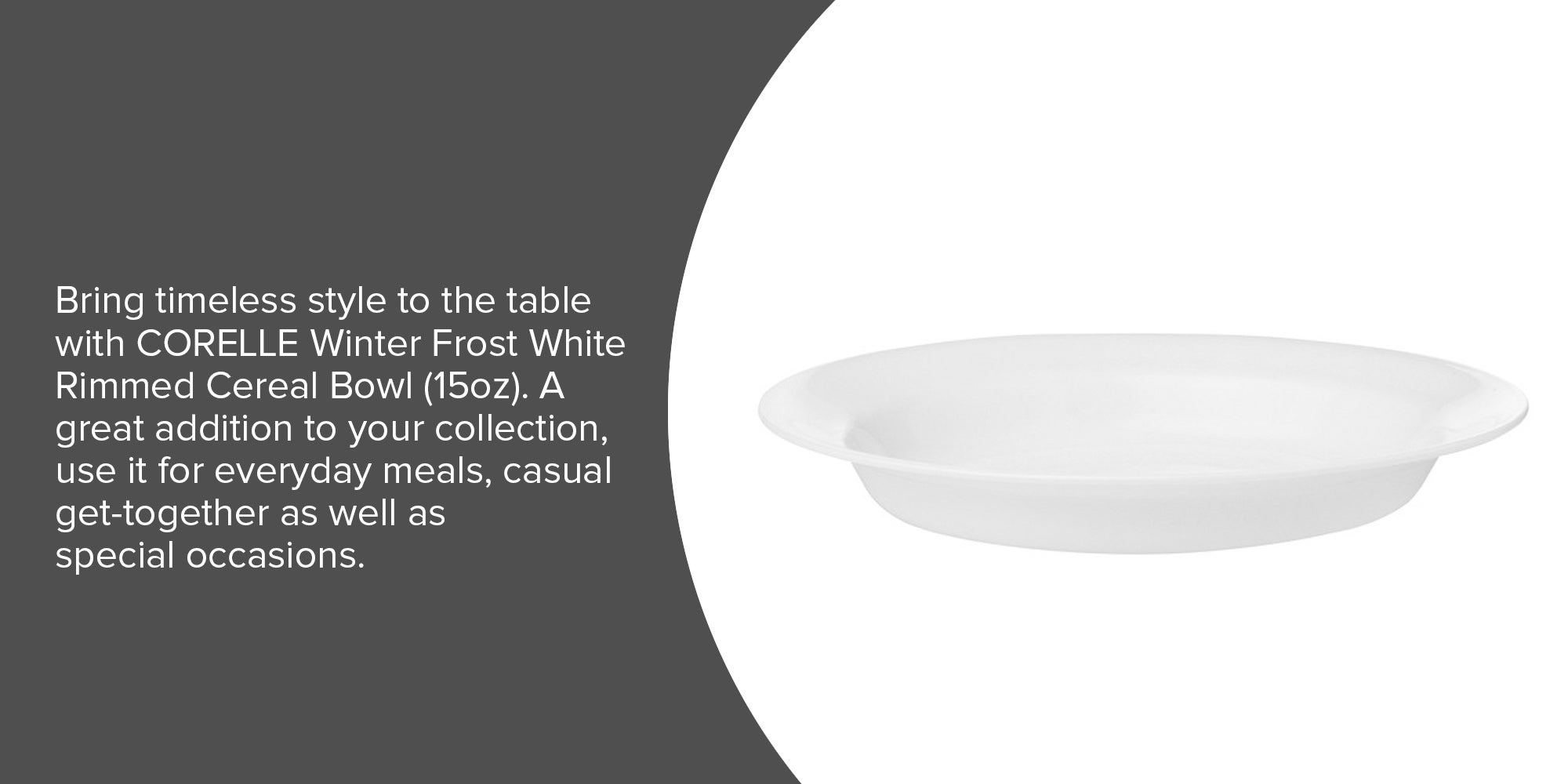Soup Salad Bowl White 27.69 x 27.43 x 5.59cm