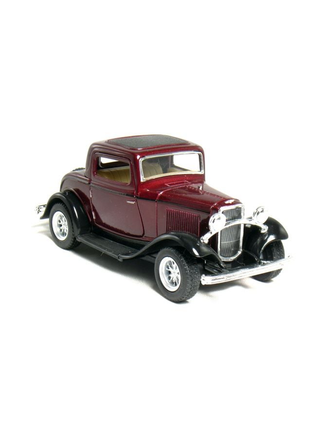 Set Of 4 1932 Ford 3-Window Coupe Scaled Model Vehicles KT5332D 5inch