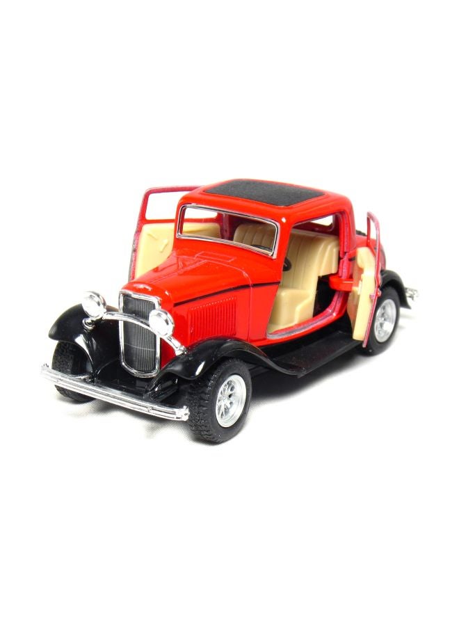 Set Of 4 1932 Ford 3-Window Coupe Scaled Model Vehicles KT5332D 5inch