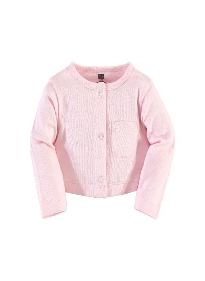 Hudson Baby Infant Girl Cotton Dress and Cardigan Set Be Mine Valentine, 6-9 Months