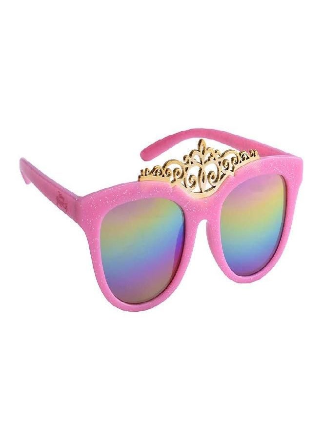 Sun-Staches Disney Pink Princess Crown Kid Shades Lil' Characters Child Size Sunglasses UV400, Multi, One Size, SG3848