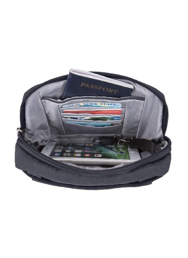Travelon Anti-Theft Metro Convertible Sm. Cross Body Bag, Navy Heather, One Size