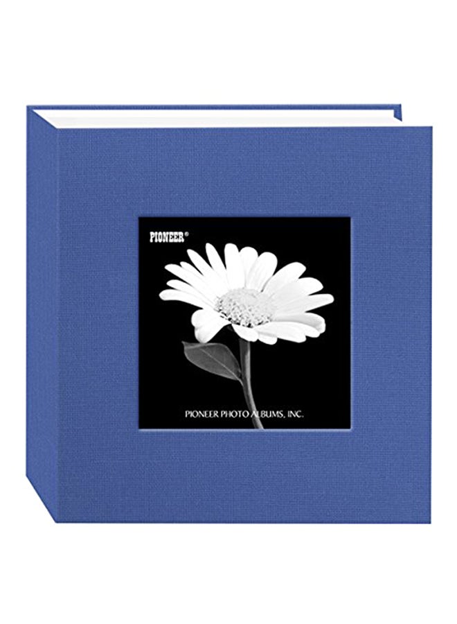 100-Pocket Photo Album Blue 6.88X2.12X6.5inch