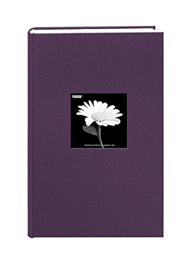 300-Pocket Fabric Frame Cover Photo Album Wildberry Purple 14.25x2.12x9.25inch