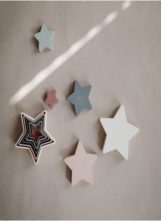 mushie Nesting Stars Toy 10pcs | Made in Denmark (Original) 10 Months+