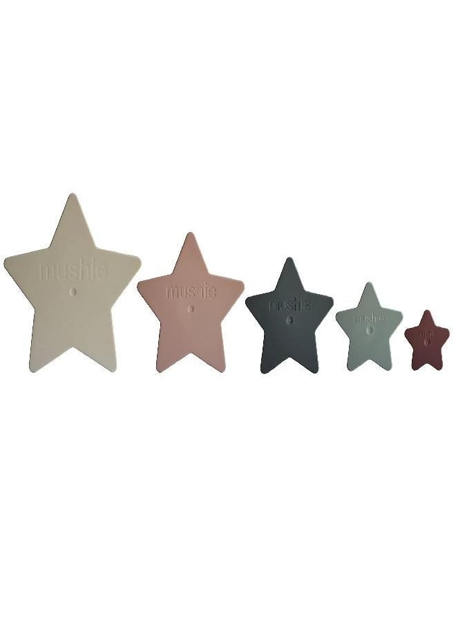 mushie Nesting Stars Toy 10pcs | Made in Denmark (Original) 10 Months+