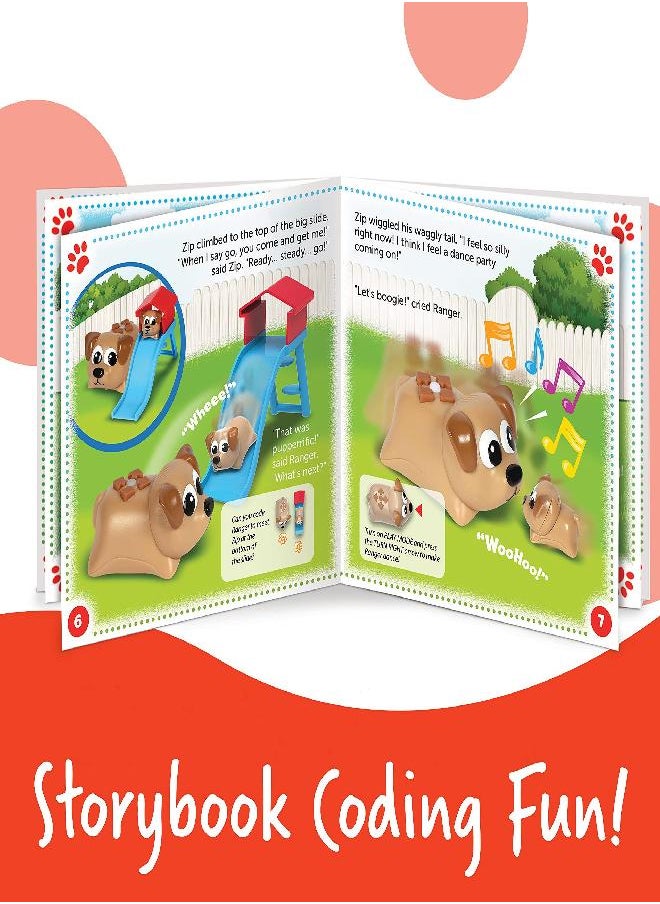 Learning Resources Coding Critters Ranger & Zip, Screen-Free Early Coding Toy for Kids, Interactive STEM Coding Pet, 22 Piece Set, Ages 4+, Gifts for Boys and Girls