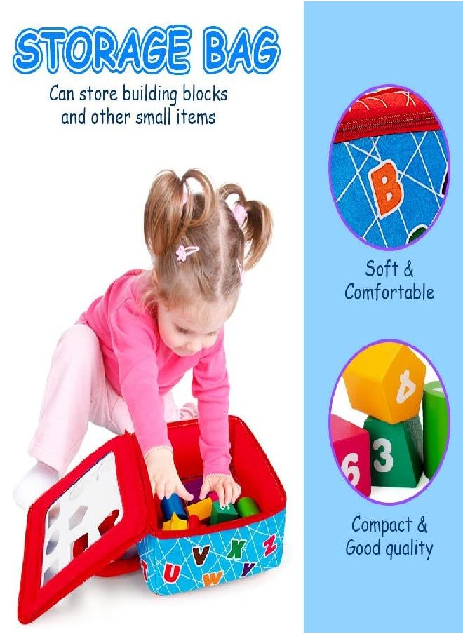 teytoy Shape Sorter Toys with 2-Sided Activity Bag and 8 Textured Shape Blocks Develop Sensory Fine Motor Skills Game Child Development Preschool Baby Toy for 6-12 Months and Older