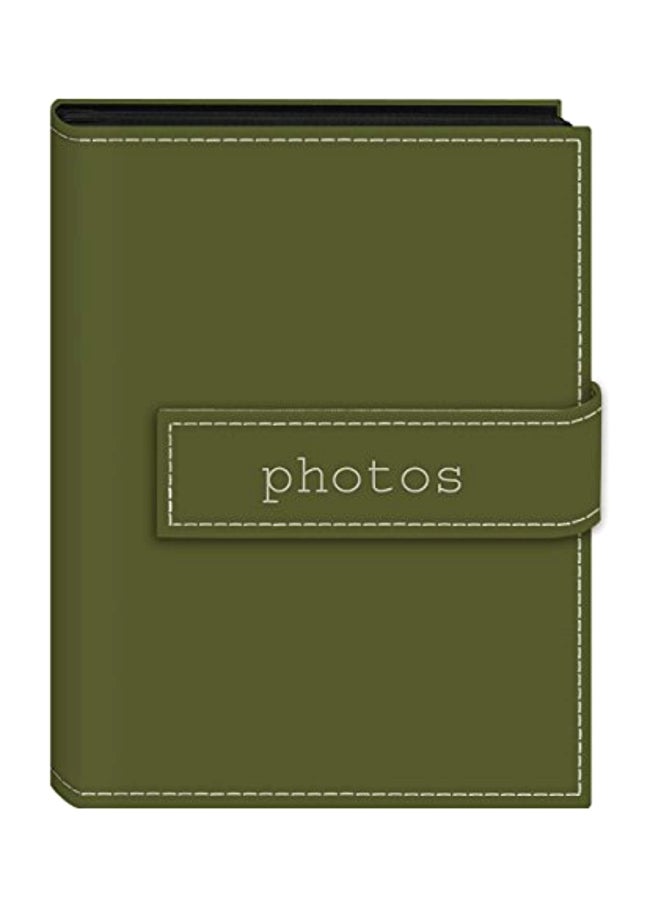 36-Pocket Picture Album Sage Green 8.25x6.12x0.75inch