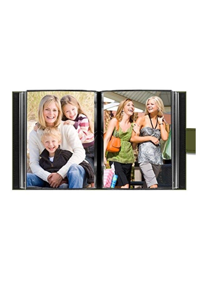 36-Pocket Picture Album Sage Green 8.25x6.12x0.75inch