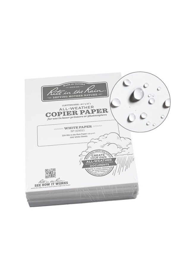 500-Sheet Weatherproof Copier Paper White