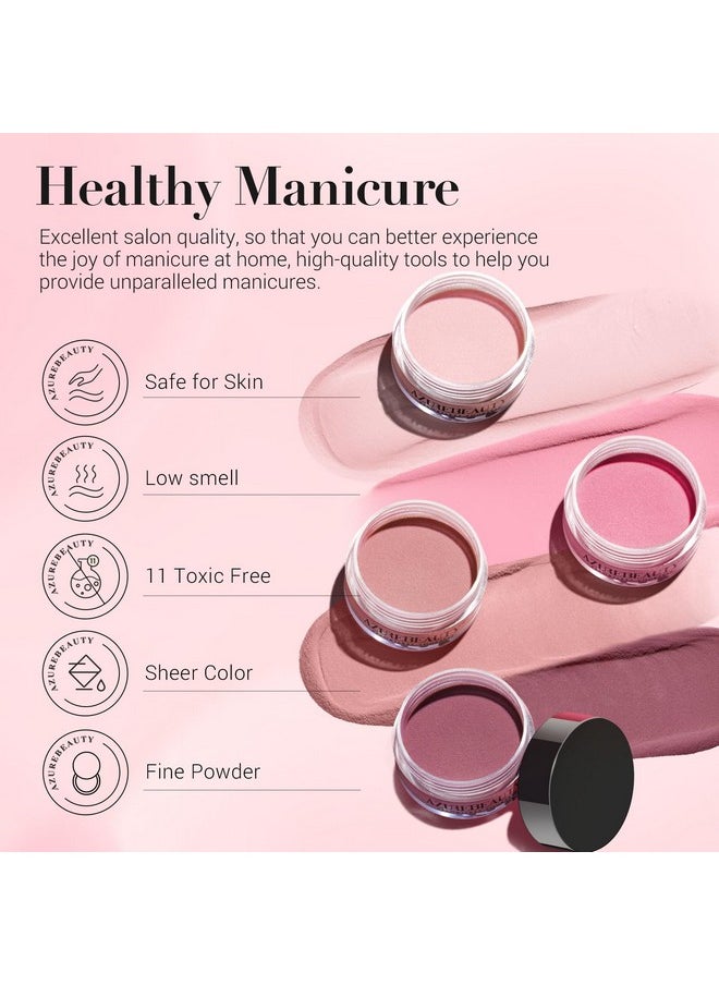 130 Pcs Dip Powder Nail Kit 16 Colors Clear Glitter Pink Nail Dip Powder Kit With Top/Base Coat Activator Gel Nail Remover Professional Dip Powder Liquid Set For Home Salon Gifts
