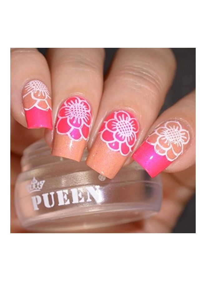 Nail Art Stamping Plate White