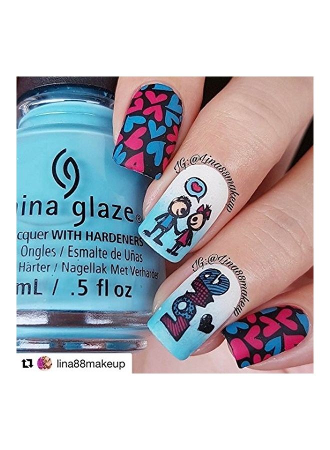 Nail Art Stamping Plate White